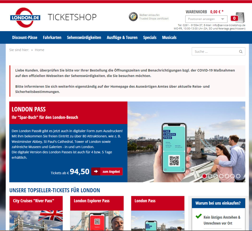 London Ticketshop